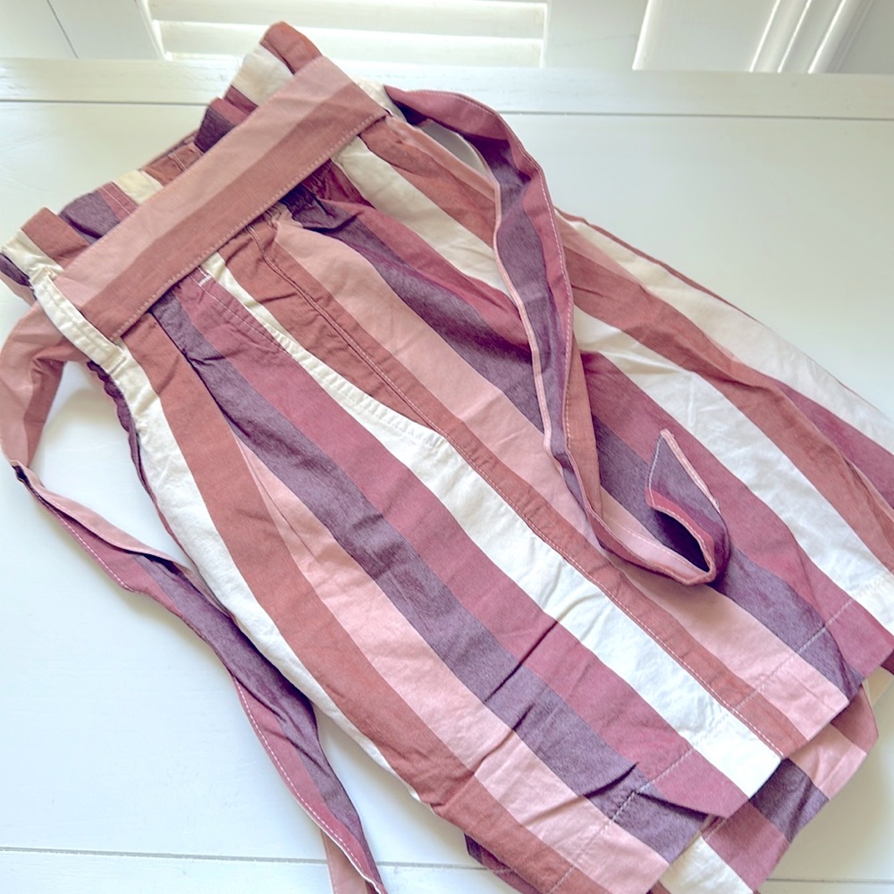NWT Madewell high waisted stripped shorts